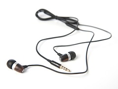 JBuds J.FiM Wood & Metal Earphones w/Mic