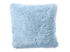 Shaggy Blue Pillow