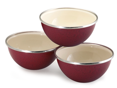 3-pc Prep Bowl Set - 2 Colors