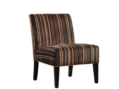 Sanibel Brown Tone Stripe Accent Chair