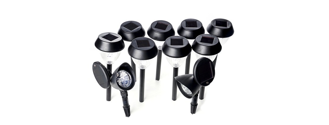 Westinghouse 400079-08 10 Piece Solar Light Set - (8) Pathway Lights + (2) Spotlights
