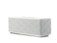 Bluetooth Stereo Speaker w/ Mic - White