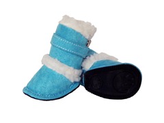 Blue Shearling Duggz Shoes