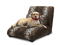 Elliot Chaise Pet Bed - Leopard