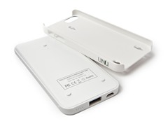 Ecopak iPhone 5 Battery Case - Wht/Wht