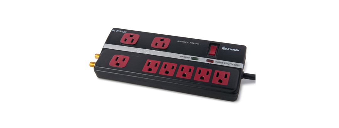 8-Outlet 2160 Joules Surge Protector
