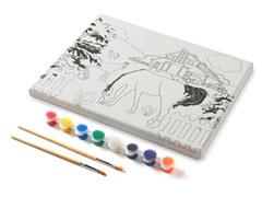 Farm Scene Canvas Paint Set