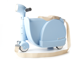 SkootCase: The Rideable Bag- Blue