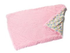 Shaggy Pink Reversible Throw