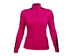 Hot Chillys ME XT Fleece Zip-Tee, Razzle