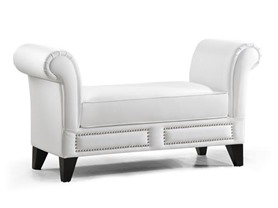 Marsha Scroll Arm Bench White
249.99
New