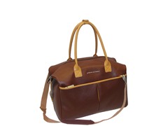Saffiano Collection Duffle-Brown