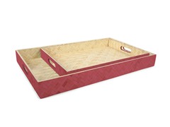 Core Bamboo 2-Piece Bamboo Tray Set