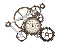 Gear Wall Art with Clock