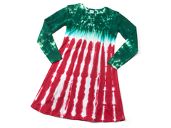 Womens Long Sleeve Dress - Peppermint