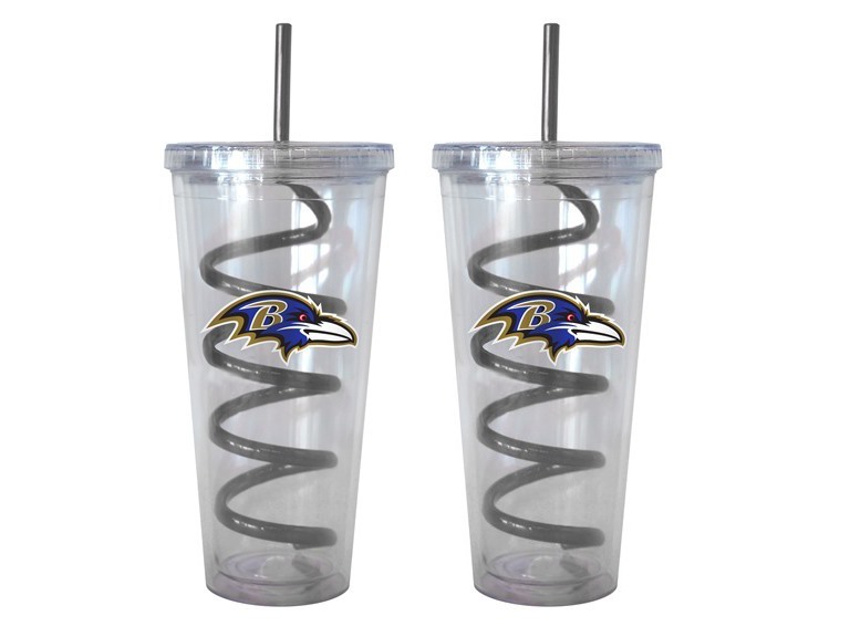 NFL Swirl Straw Tumbler 2pk (12 Teams)