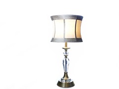 Brass amd Crystal 27" Table Lamp