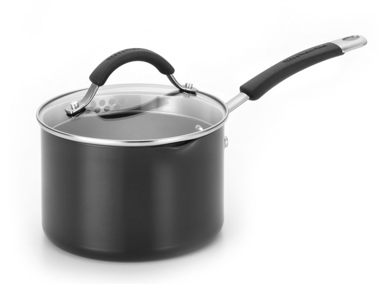 KitchenAid 2 Qt Staining Sauce Pan Black