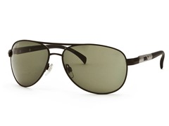Black/Dark Green Aviator 23 Sunglasses