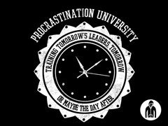 Procrastination University LW Zip Hoodie