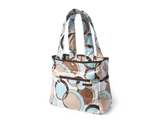 Bubble Teal Tulip Tote Diaper Bag
