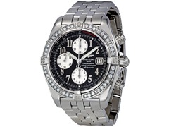Men's Evolution Diamond Bezel Black Dial
