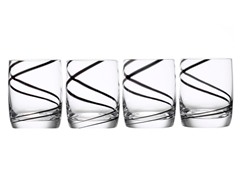 Luigi Bormioli Black Swirl DOF S/4