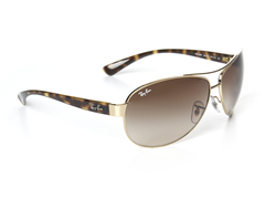 Oversized Aviator Sunglasses - Gold
