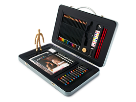 76 Piece Artist Set in Metal Case