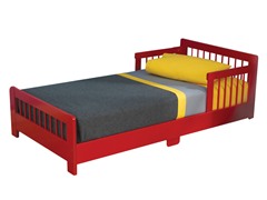 Slatted Toddler Bed- Red