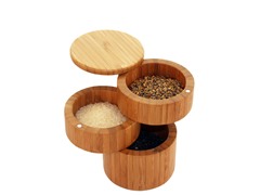Totally Bamboo 3-Tier Salt Box