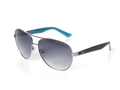Aviator Sunglasses, Ruthenium Blue
