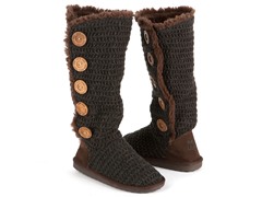 MUK LUKS® Crochet Button Up Boot
