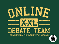 Online Debate Team Pullover Hoodie
