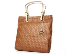 MK Jet Set Tote, Brown Leather