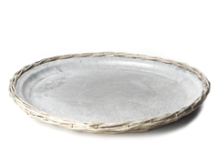 Willow Plate with Zinc Insert 17.7"