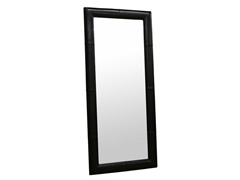 Egeus Black Leather Frame Floor Mirror