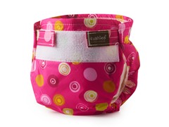 Ultra Lite Diaper - Fuchsia Circles