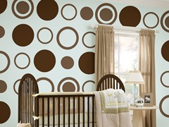 Espresso Brown Dots and Circles