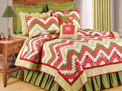 Wavy Spice Full/Queen Quilt Set