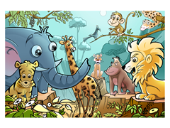 Jungle Cartoon Animals
