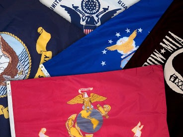 Valley Forge Military and American Flags