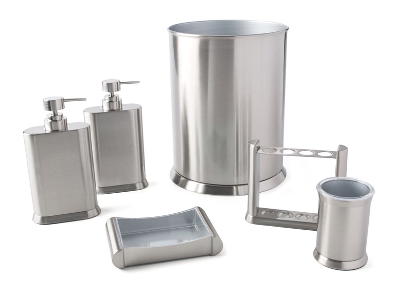 Arc Brushed Nickel 6-Piece Bath Set