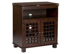 Narita Espresso Swivel Top Media Stand