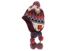 Boho Fur Lined Pommy Helmet