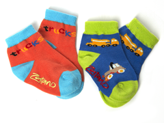 Construction Ankle Socks (2 pr)