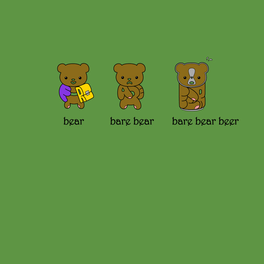 Bare bear beer.. Bare bear beer..