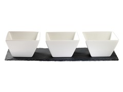 Luigi Bormioli Slate & Porcelain 4pc Set