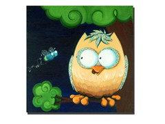 Hootie the Cutie Owl 14x14 Canvas