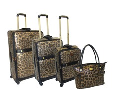 Deluxe Spinner 4 pc Set-Leopard Metallic